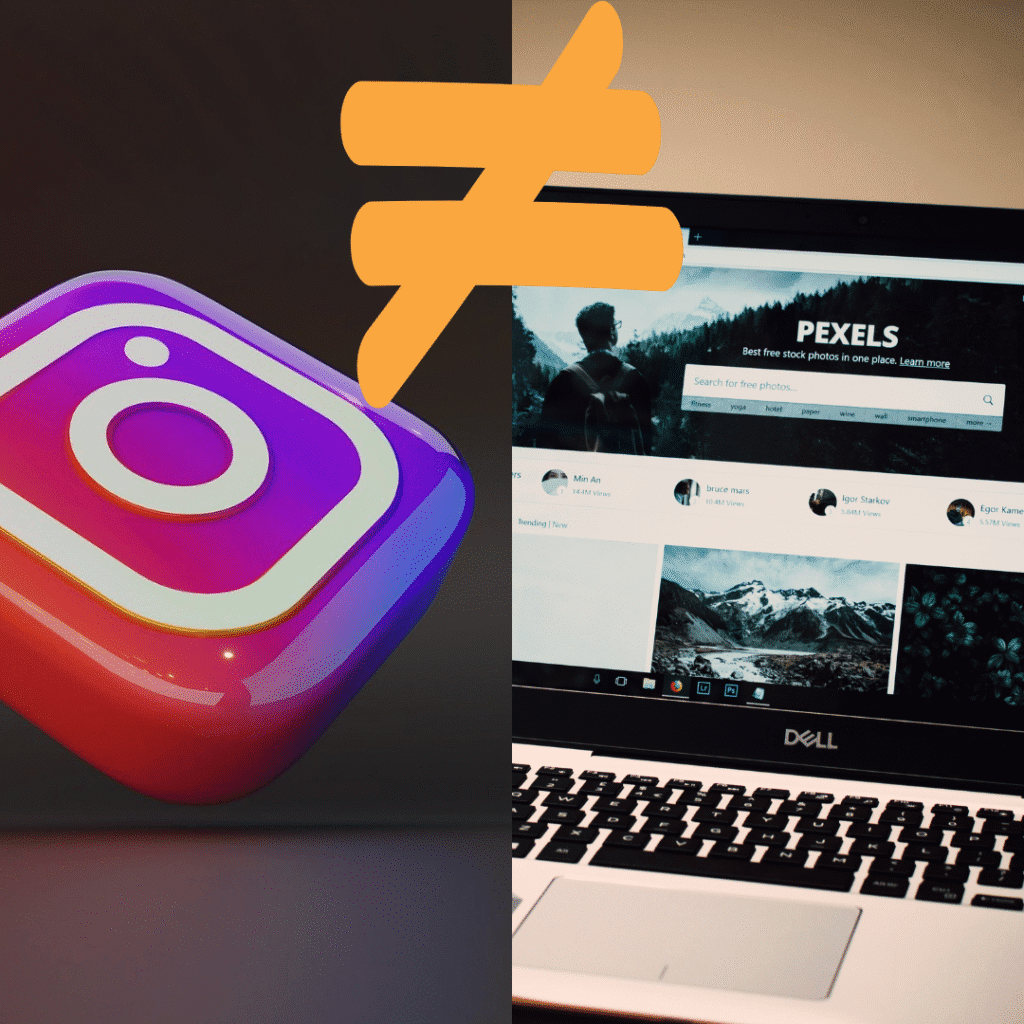 insta vs site